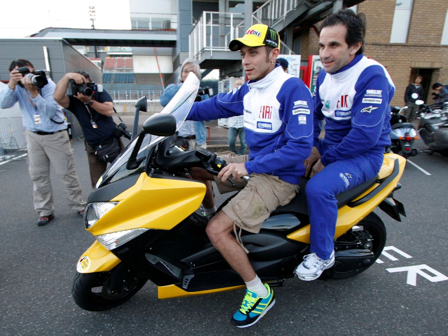 Valentino Rossi y Davide Brivio estuvieron muy unidos en los tiempos de Yamaha