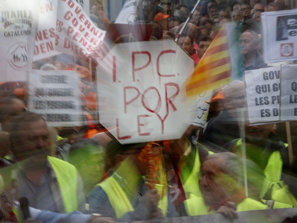 Foto: Manifestación por la defensa de las pensiones. (EFE)