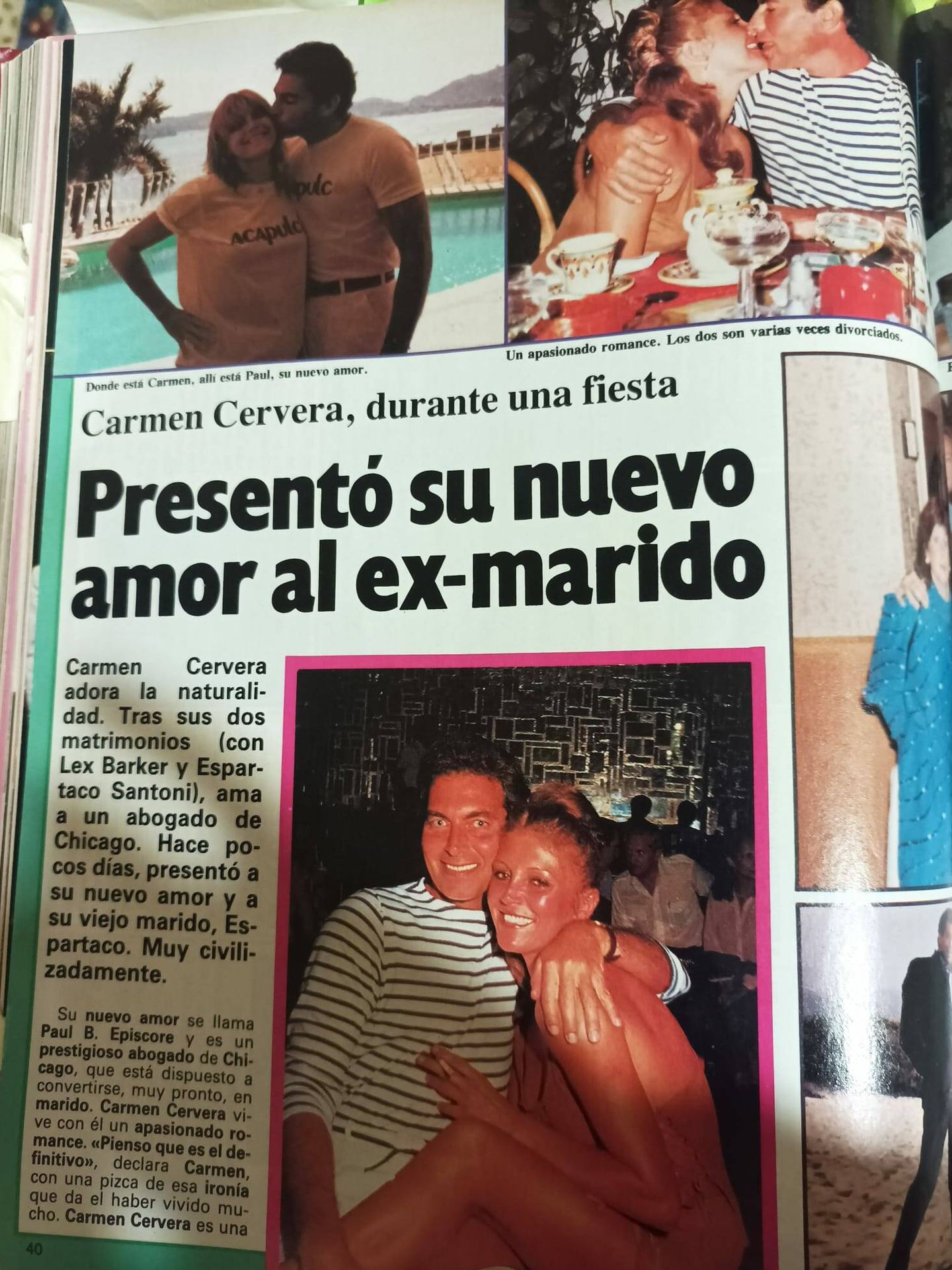 Reportaje sobre Tita Cervera, en la revista 'Protagonistas'. (Foto: Protagonistas)