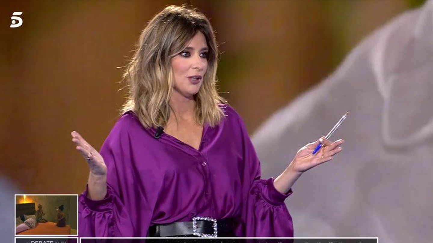 Sandra Barneda en 'El debate de las tentaciones'. (Mediaset España)