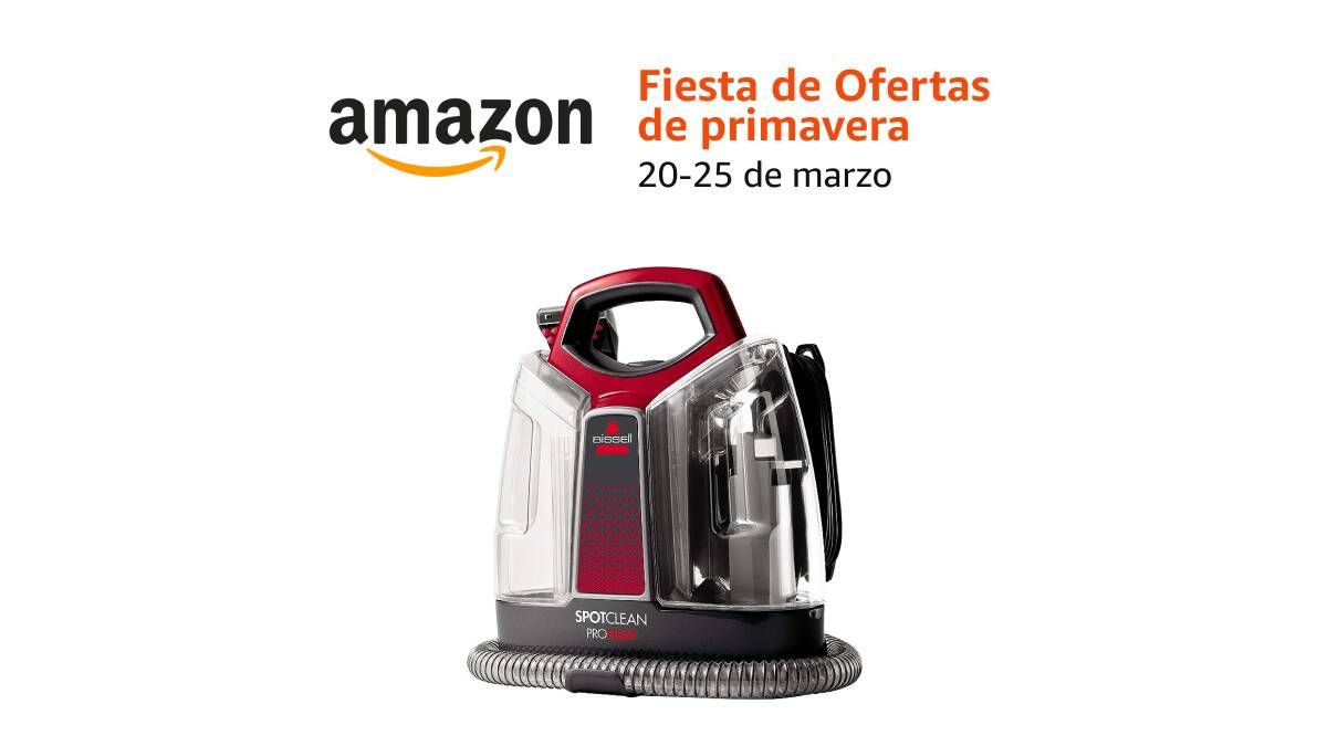 Descuento en Amazon primavera: limpiador BISSELL SpotClean ProHeat a precio rebajado