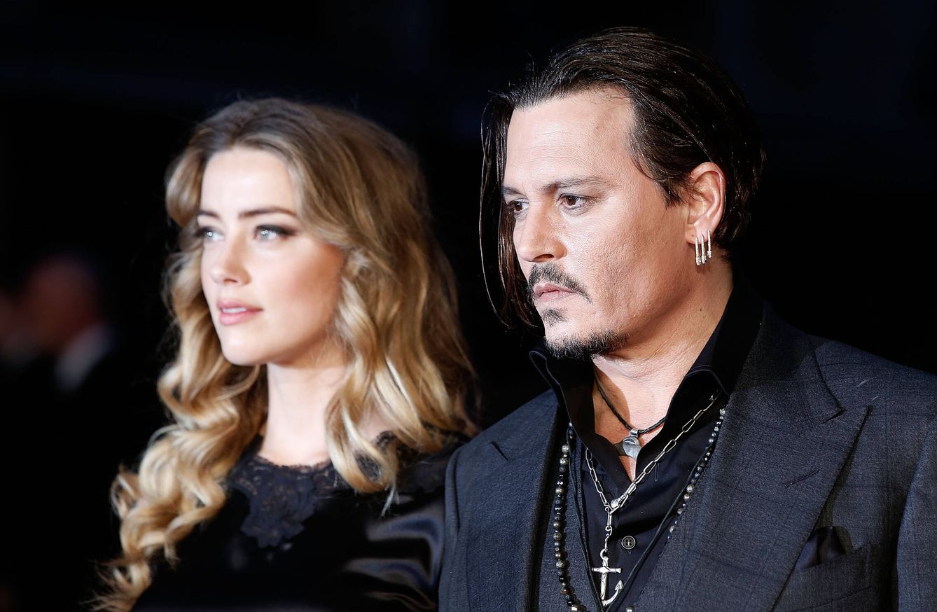 Amber Heard y Johnny Depp en una imagen de archivo. (Getty)