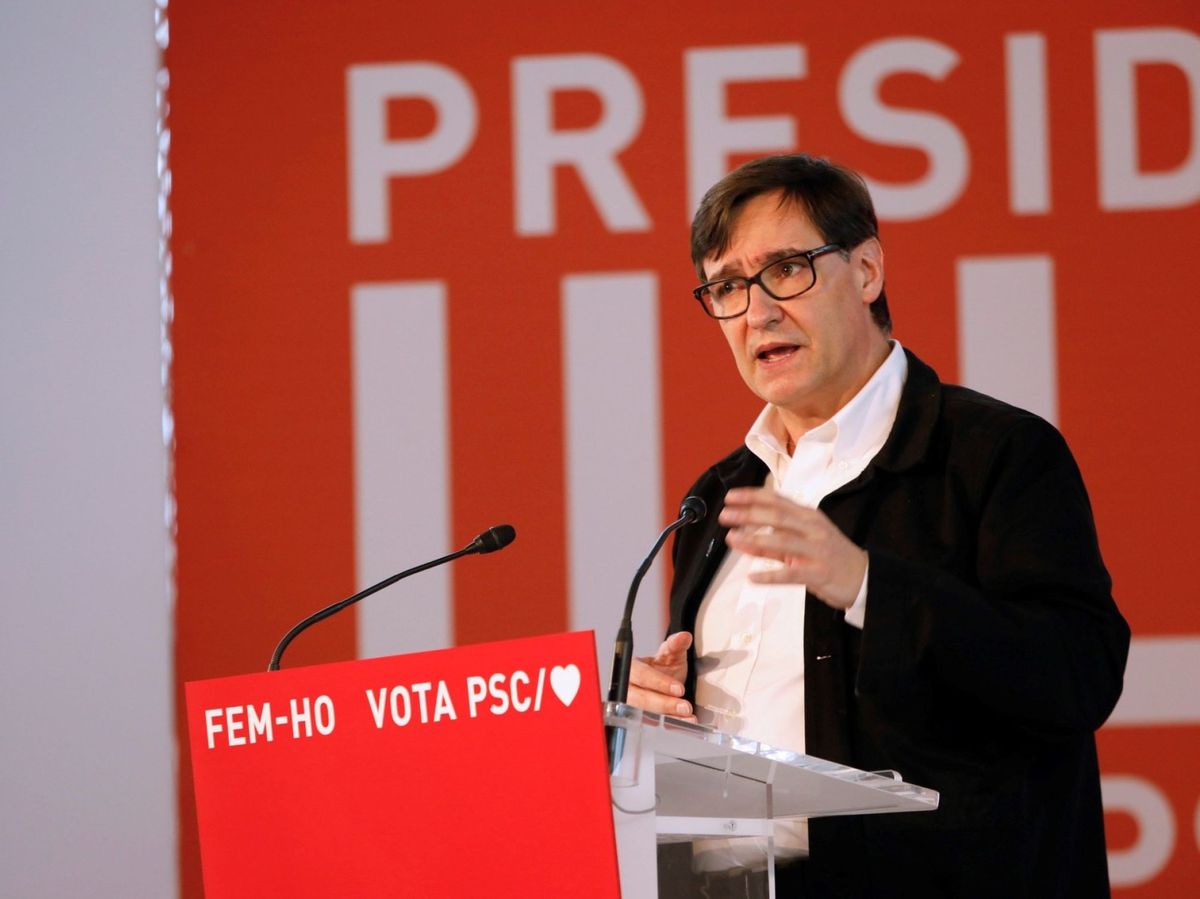 Foto: El candidato del PSC a la presidencia de la Generalitat, Salvador Illa. (EFE)