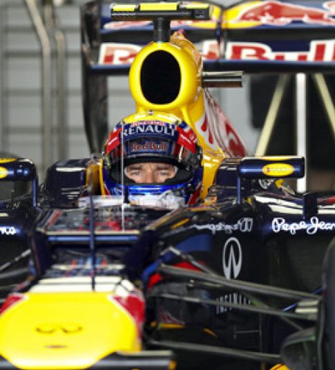 Foto: Webber bautiza a Grosjean como "el chiflado de la primera vuelta"