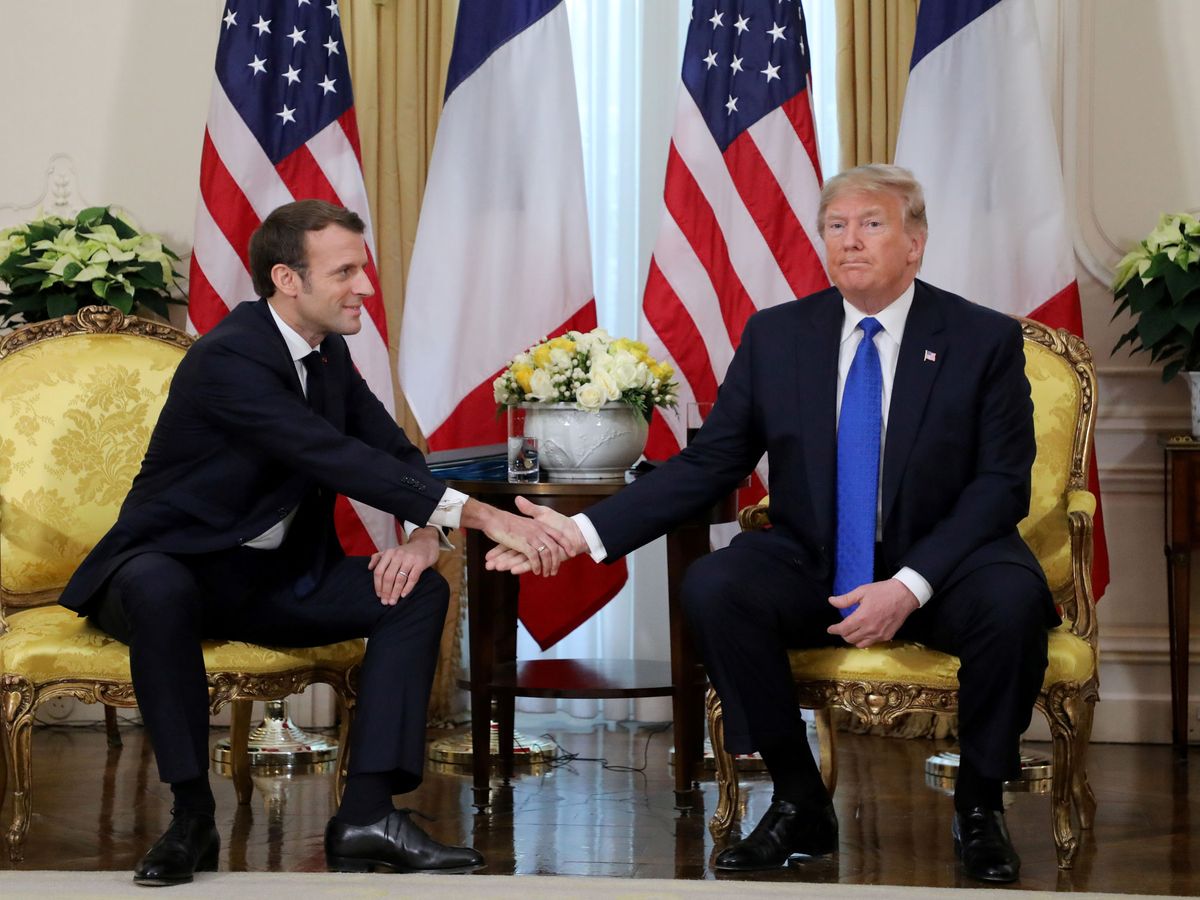 Foto: Macron y Trump (reuters)