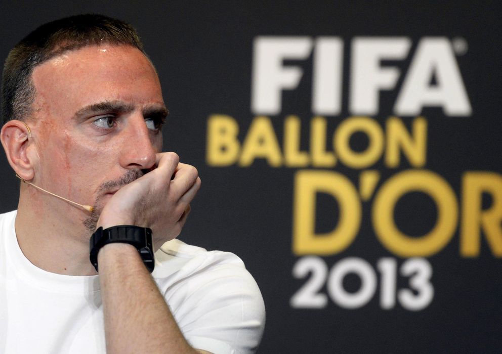 Foto: Franck Ribéry, durante la última gala del Balón de Oro.