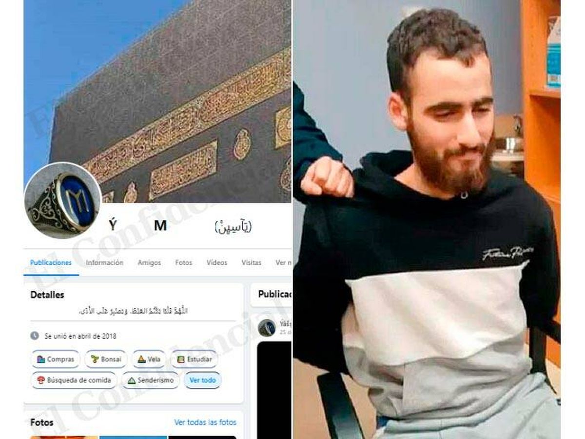 Foto: El perfil de Facebook en el que Yassine Kanjaa compartía vídeos y mensajes yihadistas bajo un alias.