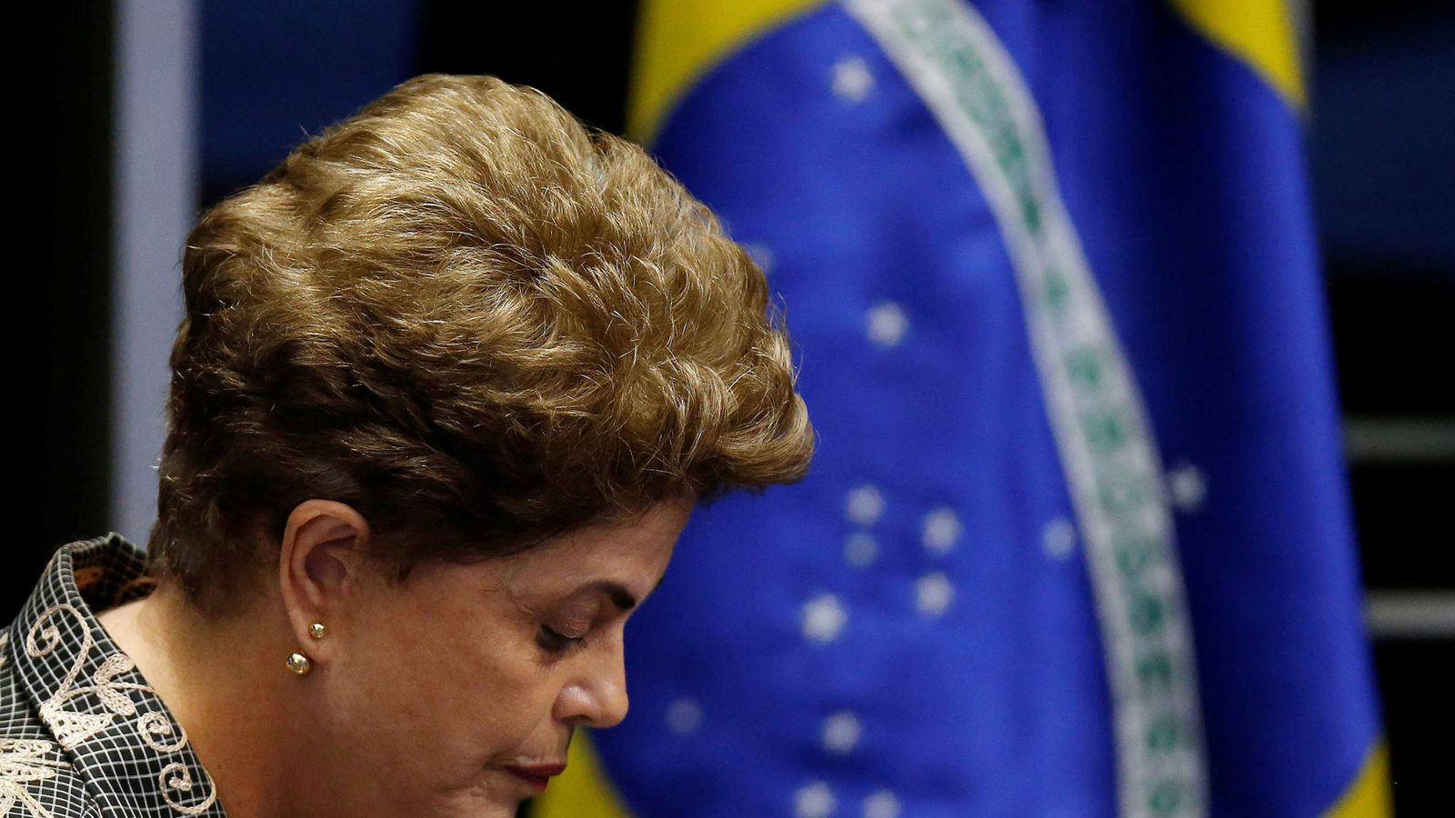 Foto: Dilma Rousseff, en la votación final del 'impeachment' celebrada en el Senado brasileño, en Brasilia. (Reuters)