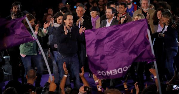Foto: Pablo Iglesias, secretario general de Podemos, el pasado 23 de marzo en el acto de retorno de su permiso de paternidad, en Madrid. (EFE)
