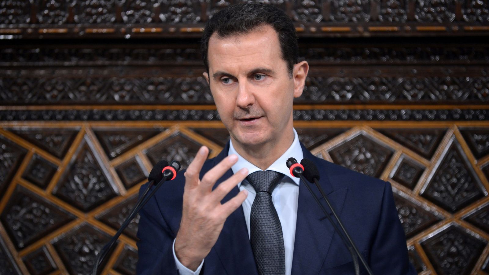 Foto: Bashar al Asad, presidente de Siria, durante una intervención en el Parlamento de su país. (Reuters)