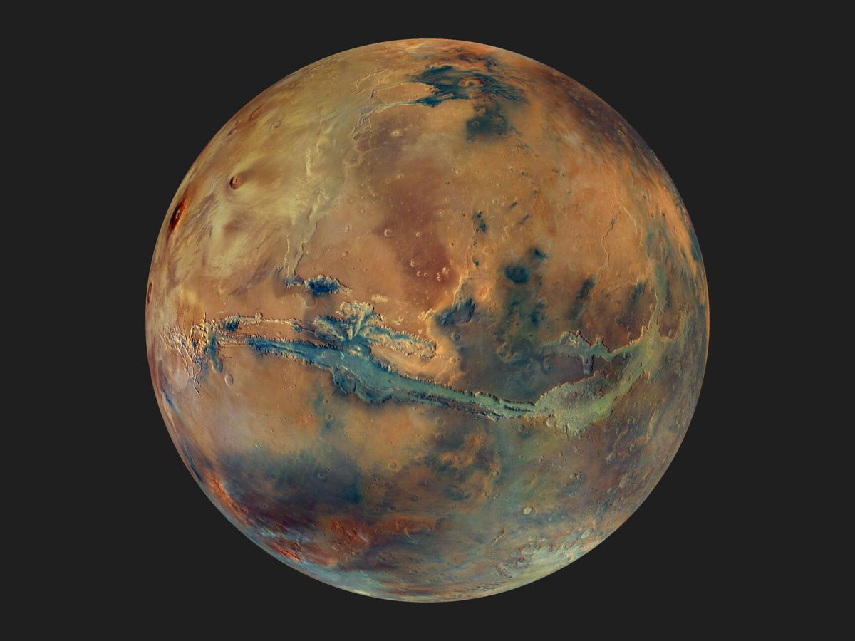Foto: Una nueva imagen para contemplar Marte. (EFE/ESA/SA DLR FU/Berlin G. Michael)