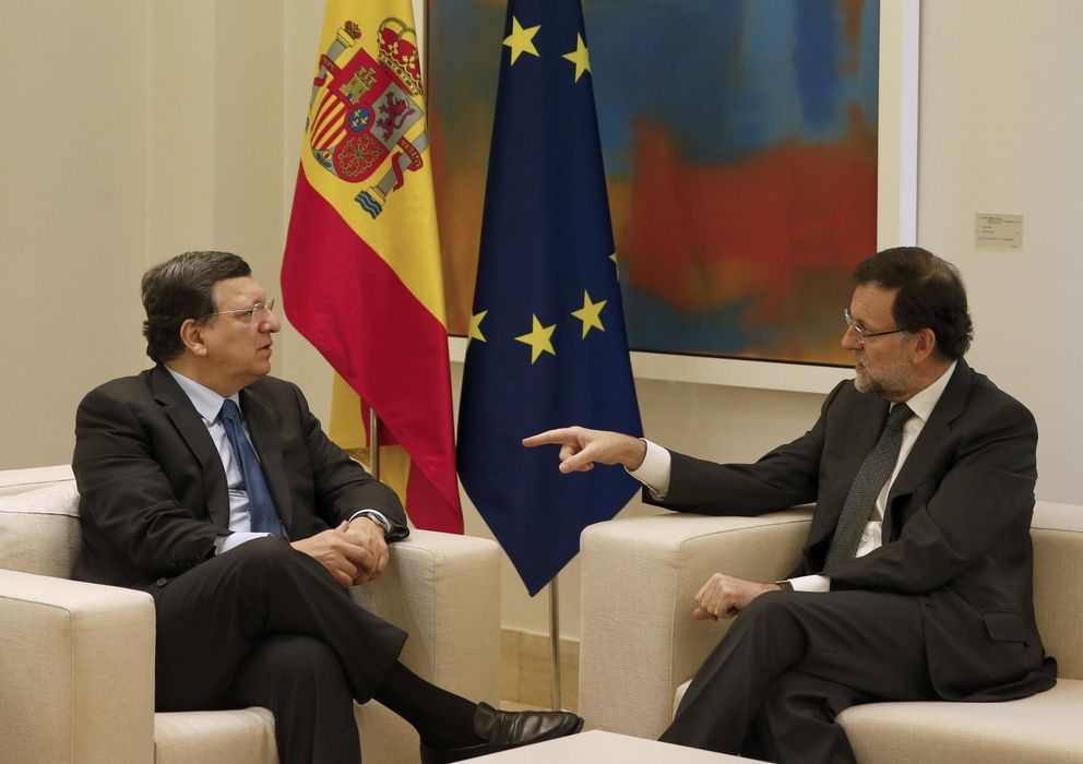 Foto: Rajoy se reune en la Moncloa con Durao Barroso. (Efe)