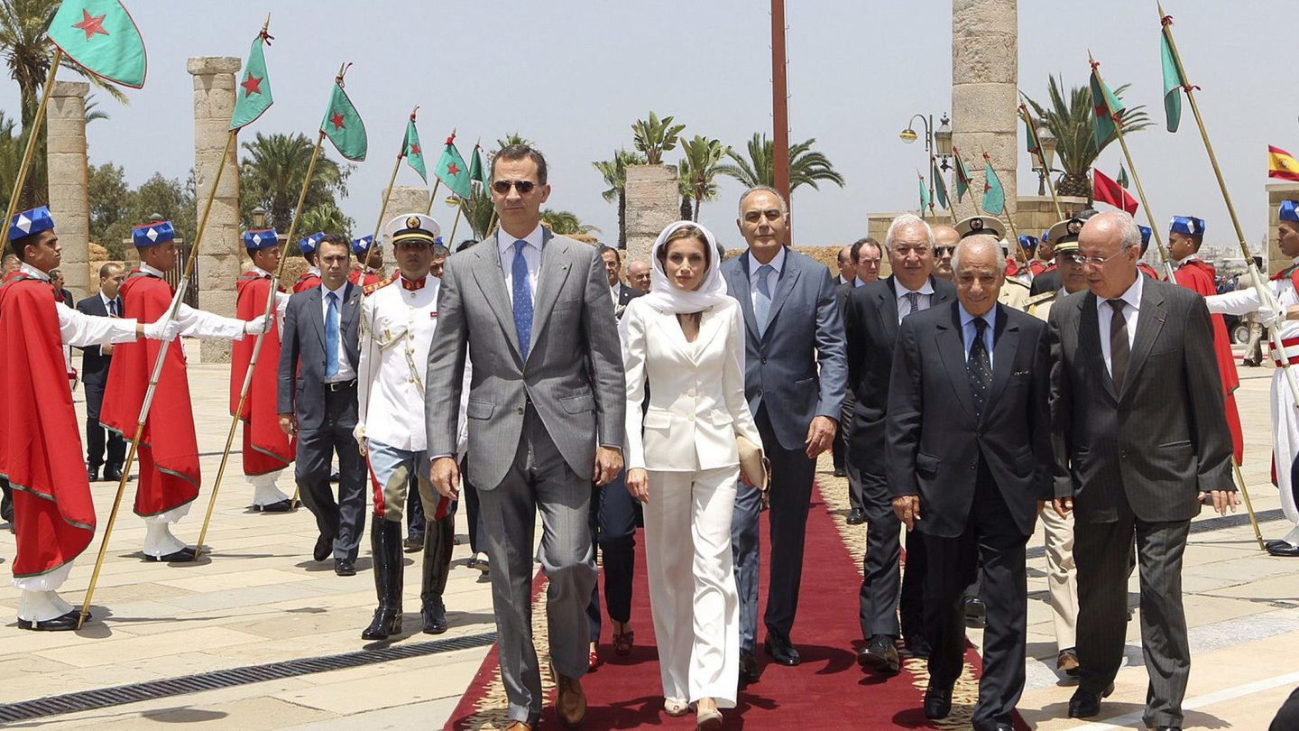 Los reyes Felipe y Letizia en su anterior viaje oficial a Marruecos. (EFE)