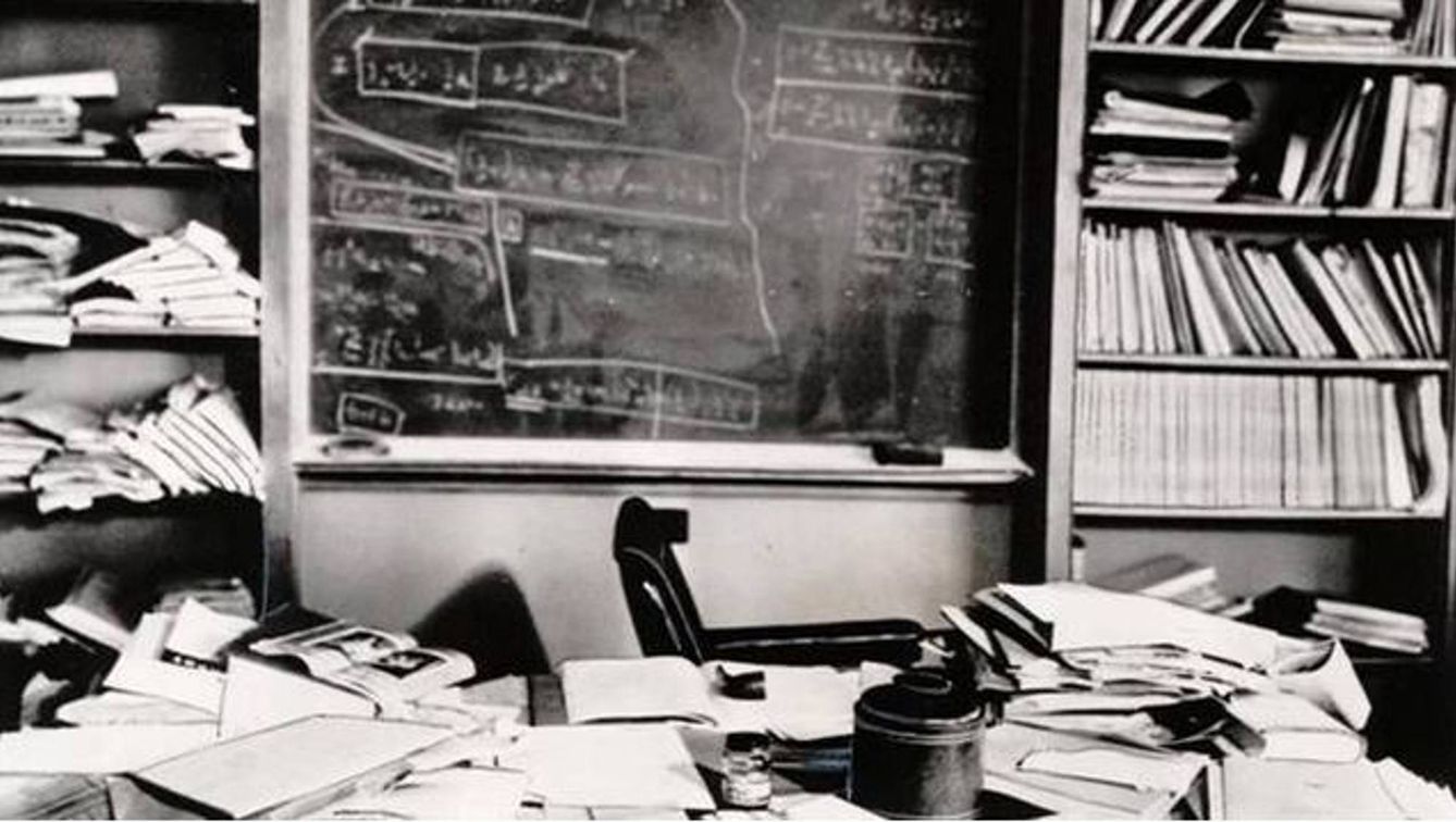 El escritorio de Einstein.