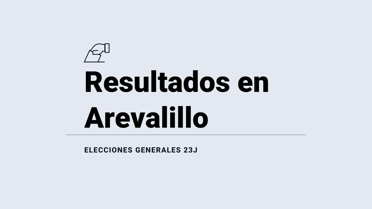 Resultados y ganador en Arevalillo durante las elecciones del 23 de julio: escrutinio, votos y escaños, en directo