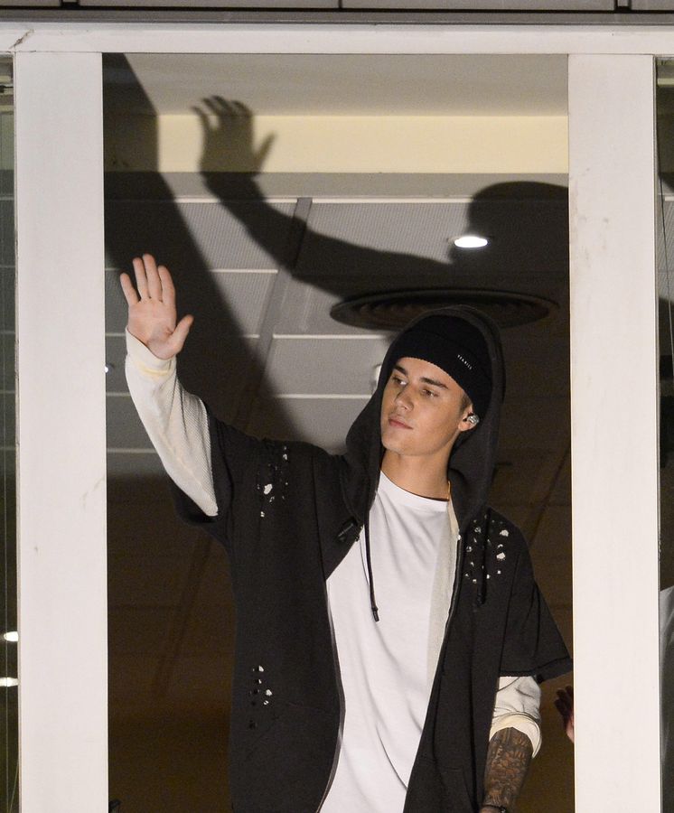 Foto: Bieber, durante su estancia en Madrid (EFE)