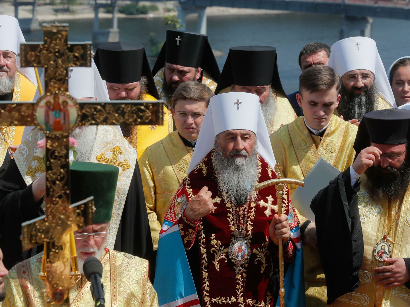 El metropolita Onufry en Kiev el año pasado. (EFE) 