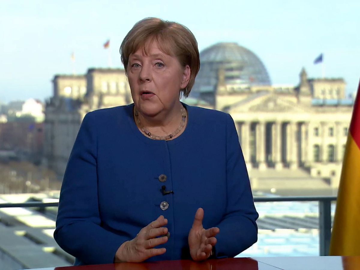 Foto: Angela Merkel, en su intervención del miércoles 18. (EFE)