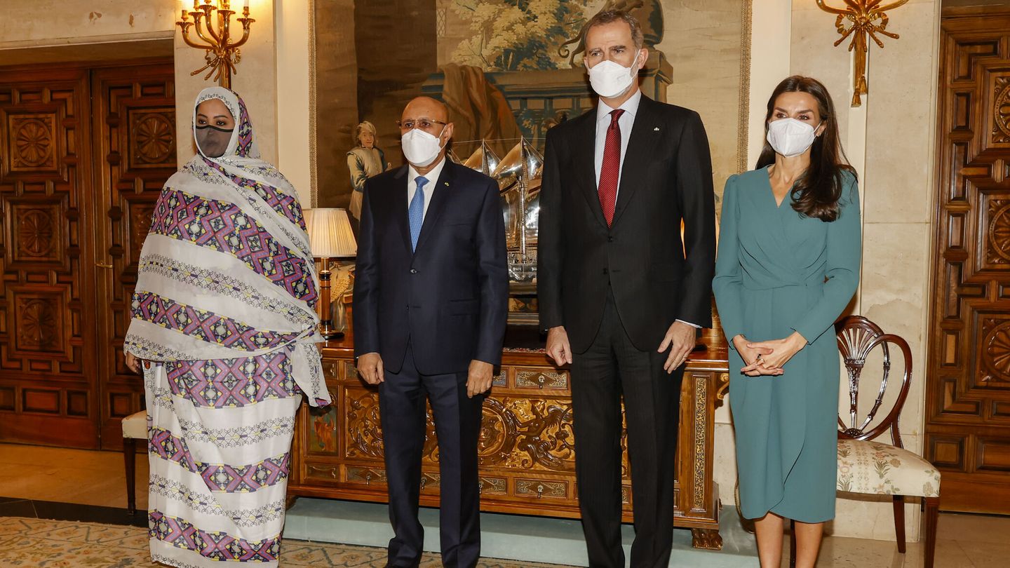 Los Reyes, con el presidente de Mauritania y su esposa. (EFE/Casa Real)