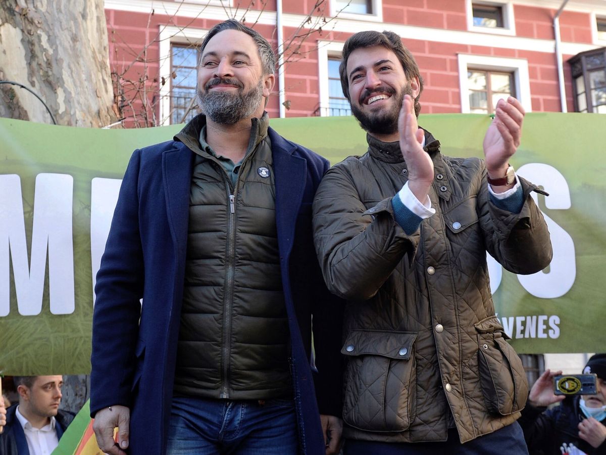 Foto: Santiago Abascal y Juan García-Gallardo. (EFE/Nacho Gallego)