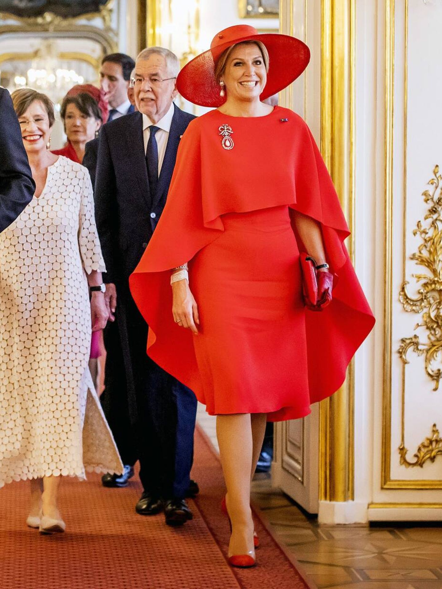  La reina Máxima, en Hofburg. (CP)