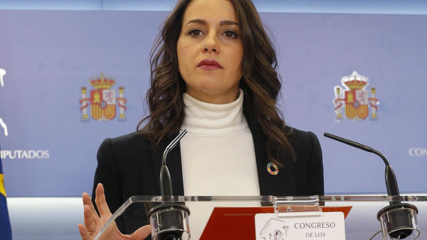 La portavoz de Ciudadanos en el Congreso, Inés Arrimadas, este lunes. (EFE)