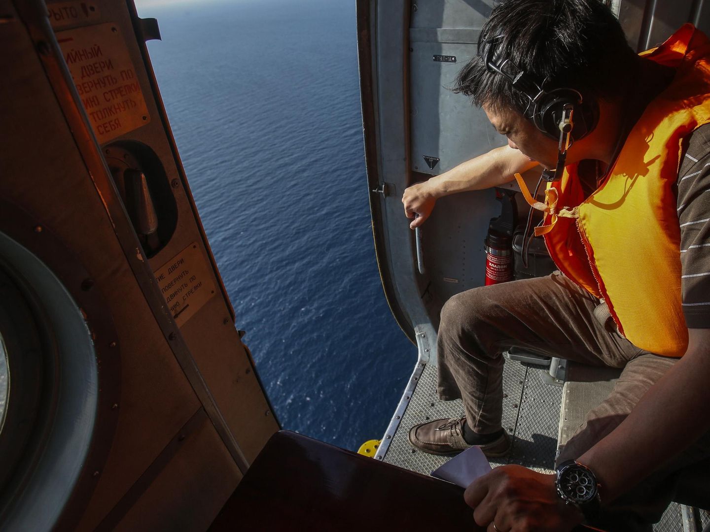 Vista desde un helicóptero de la búsqueda en la isla de Tho Chu (Reuters).
