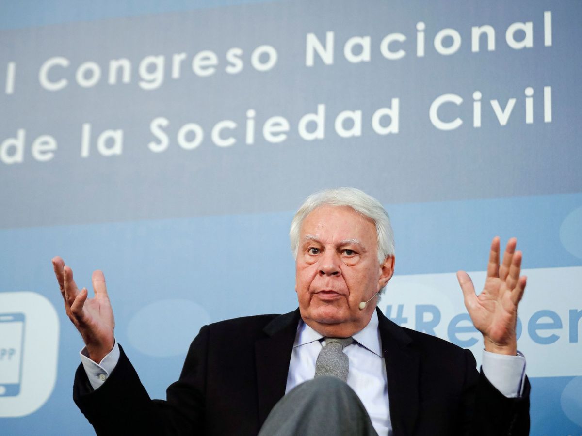 Foto: El expresidente del Gobierno Felipe González, en un acto en Madrid. (EFE)