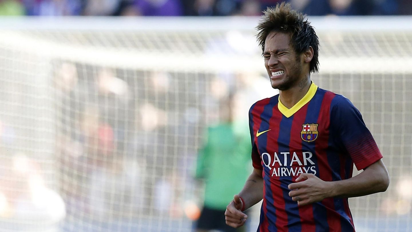Neymar, durante el reciente partido en Valladolid.