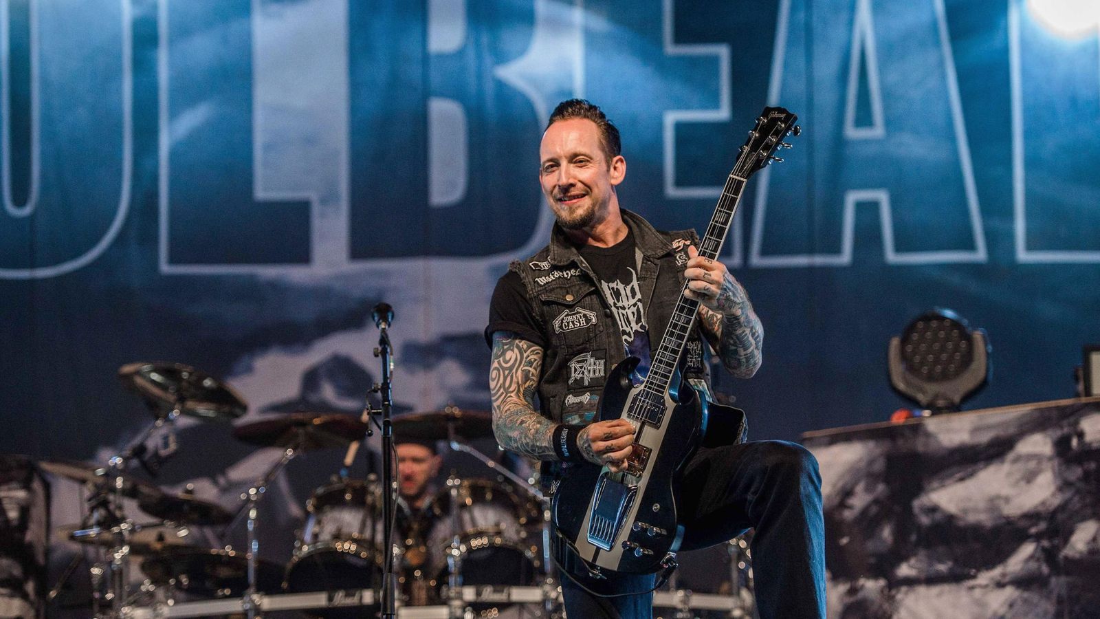 Foto: Michael Poulsen, vocalista, guitarra y cofundador de Volbeat.