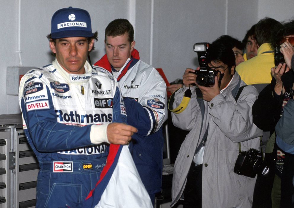 Foto: Ayrton Senna momentos antes de su fatídico accidente.