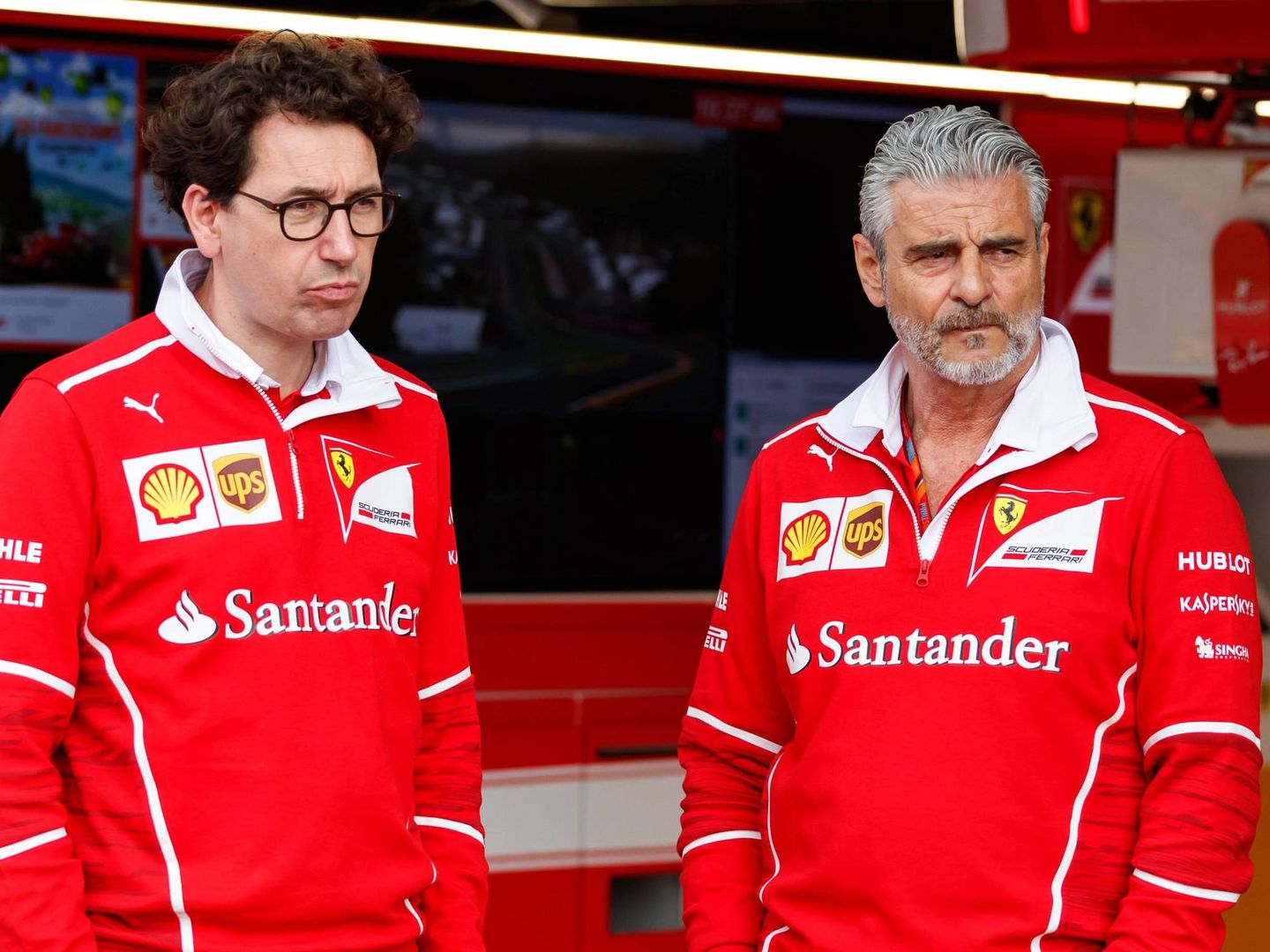 Desde el desencuentro entre Mattia Binotto (izquierda) y Maurizio Arrivabene (derecha) en la dirección de Ferrari, en la Scuderia siempre ha primado el perfil bajo. (Reuters/Hamad I Mohammed)