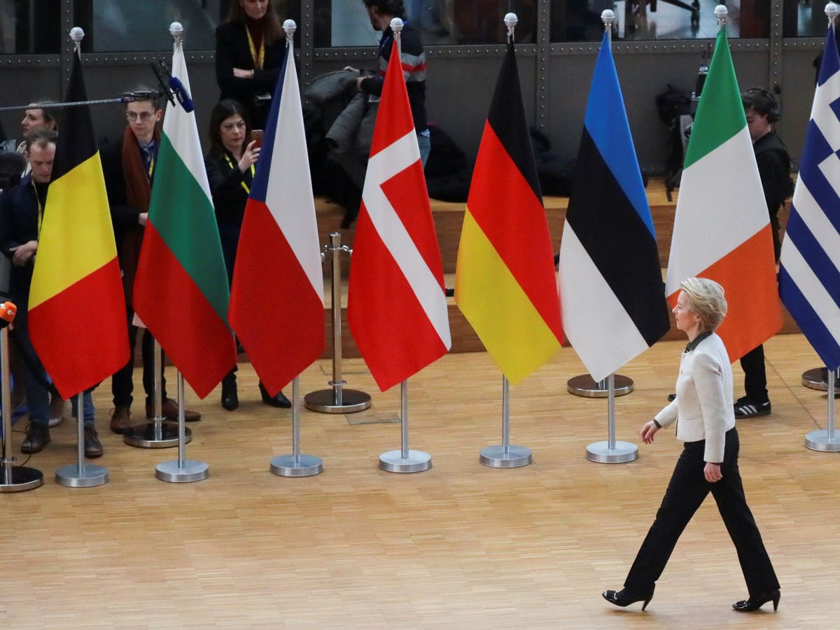 Foto: La presidenta de la Comisión Europea, Ursula von der Leyen, en Bruselas. (Reuters)