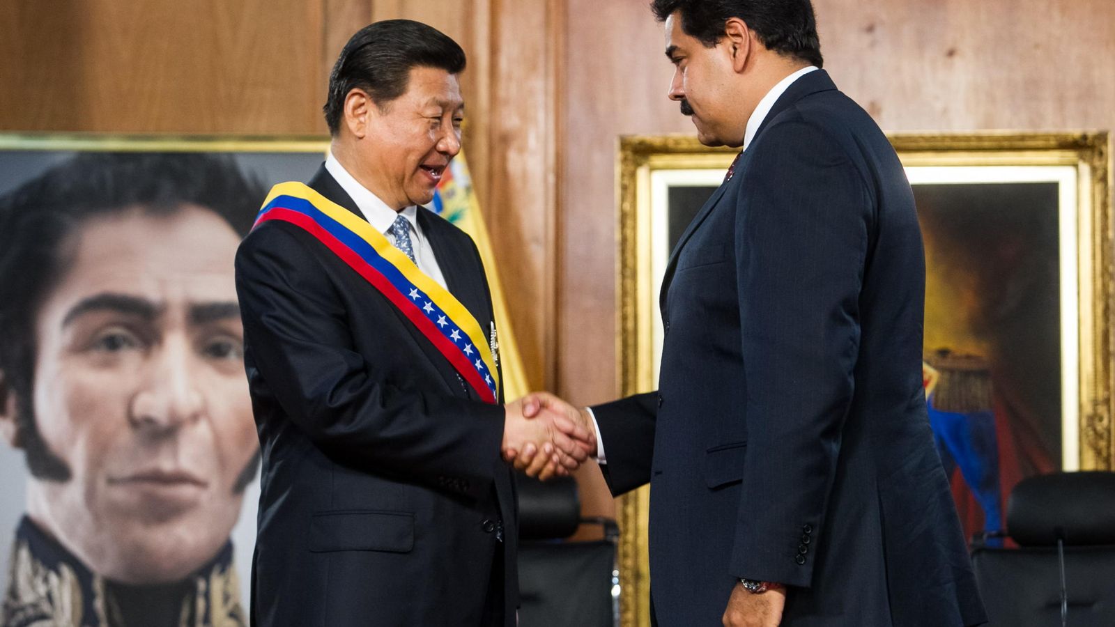 Foto: Xi Jinping y Nicolás Maduro en un acto oficial celebrado en Caracas. (EFE)