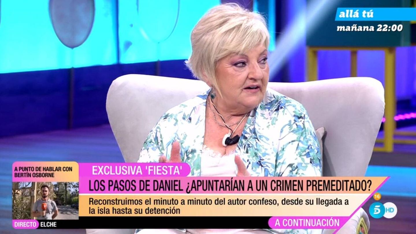 Carmen Balfagón, abogada de Daniel Sancho, en 'Fiesta'. (Mediaset)