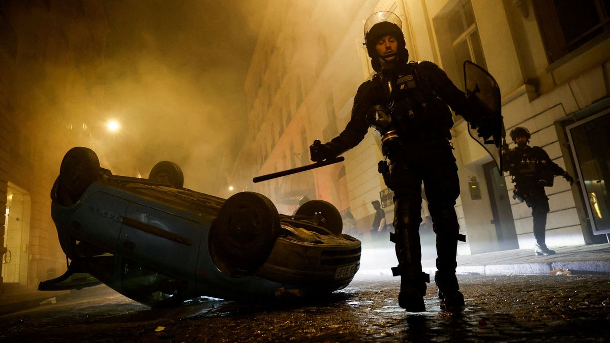 Séptima noche de disturbios en Francia por la muerte de Nahel: 72 detenidos y menos episodios violentos