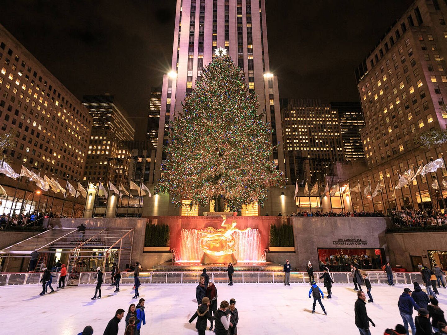 El árbol de Navidad del Rockefeller Center, en Nueva York (iStock)