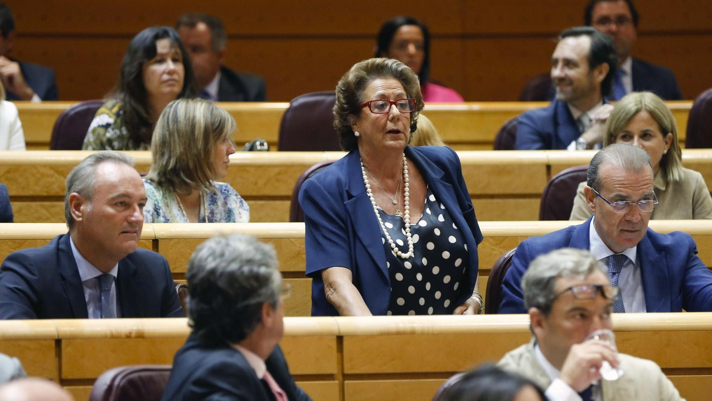 Rita Barberá, en un pleno del Senado. (EFE)