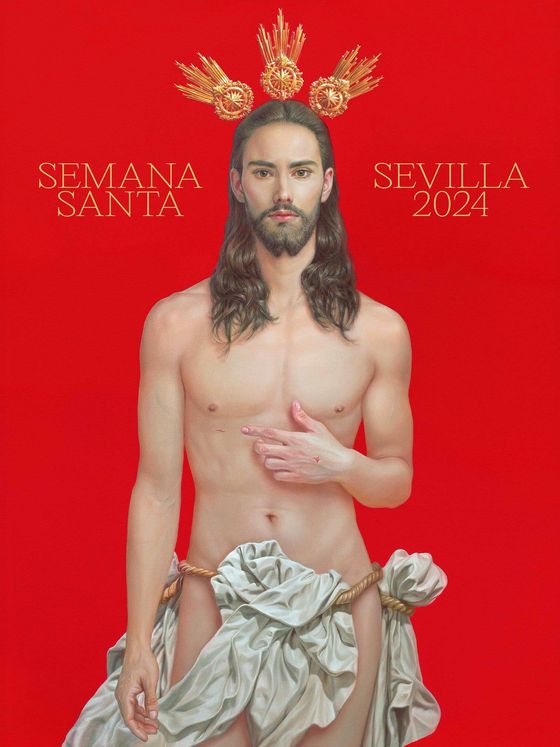 Cartel de la Semana Santa de Sevilla 2024. (Salustiano García/Ayuntamiento de Sevilla)