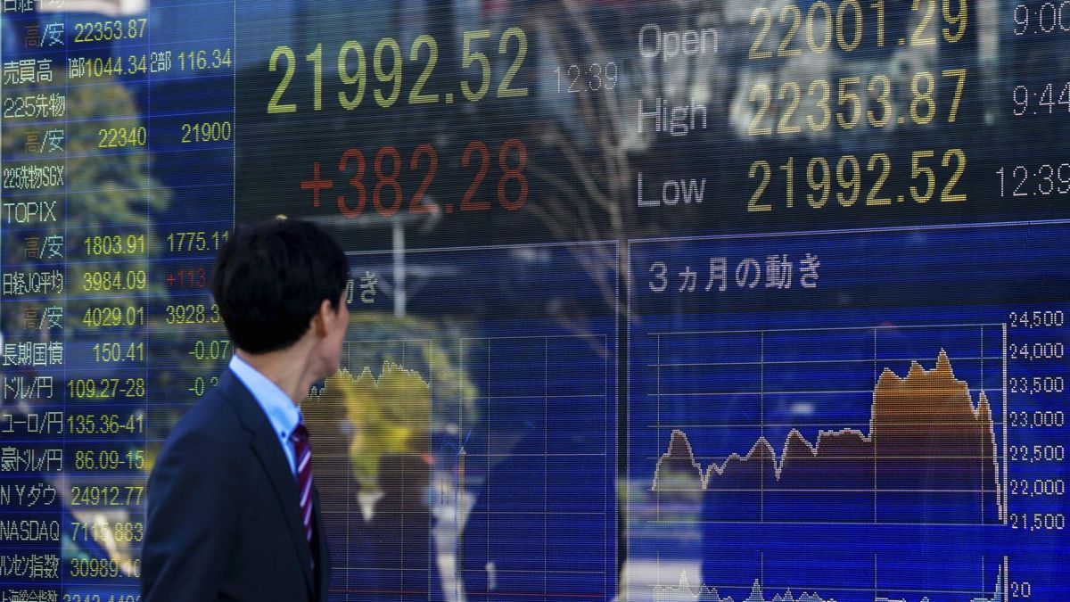 La Bolsa de Tokio cae un 2,32% arrastrada por las caídas en Wall Street