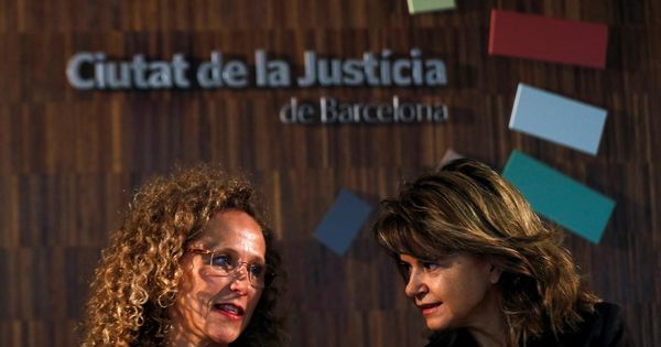 Foto: Presentación en Barcelona de la huelga del pasado martes de jueces y fiscales. (EFE/Alejandro garcía)