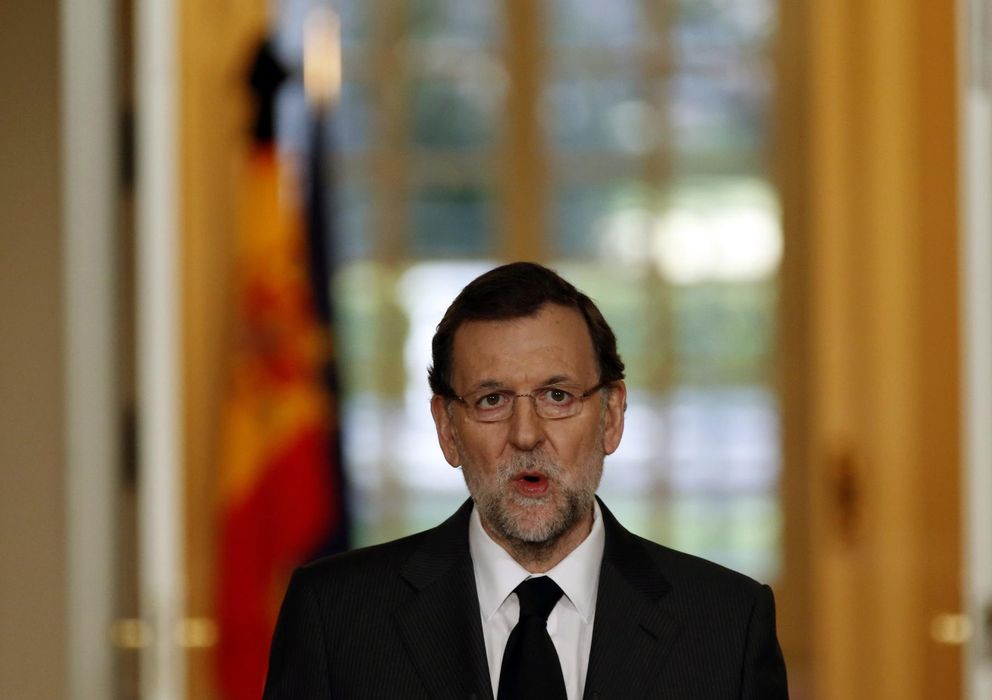 Foto: Comparecencia de Mariano Rajoy en La Moncloa. (Efe)