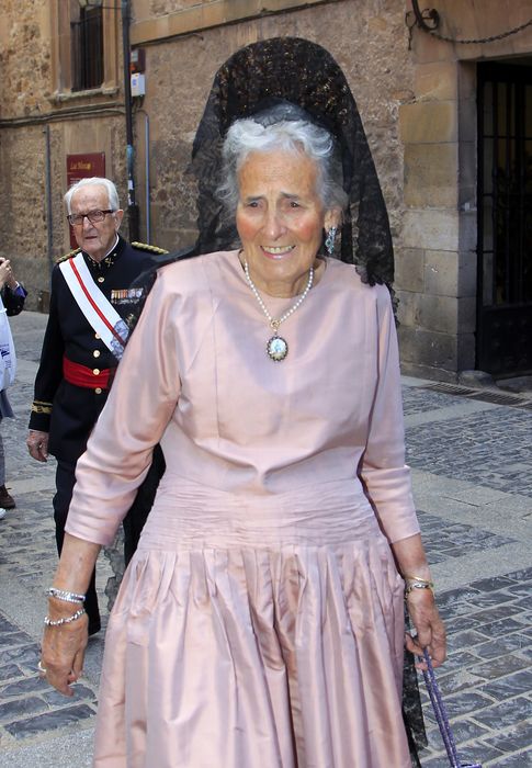 Foto: Concepción Sáenz de Tejada, condesa viuda de Ripalda, en una imagen de archivo en Soria (I.C.)
