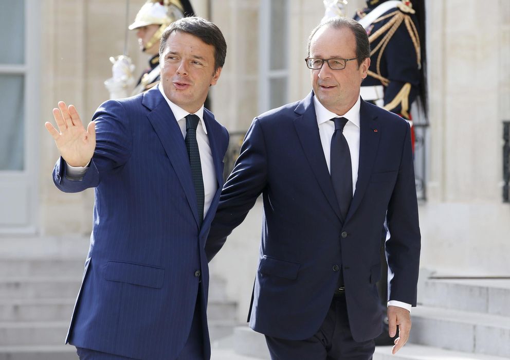 Foto: Matteo Renzi y François Hollande (EFE)