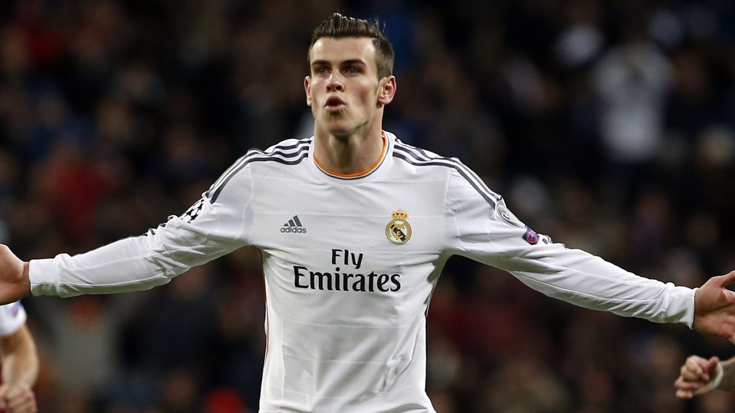 Bale celebra el primer tanto de la noche (Reuters).