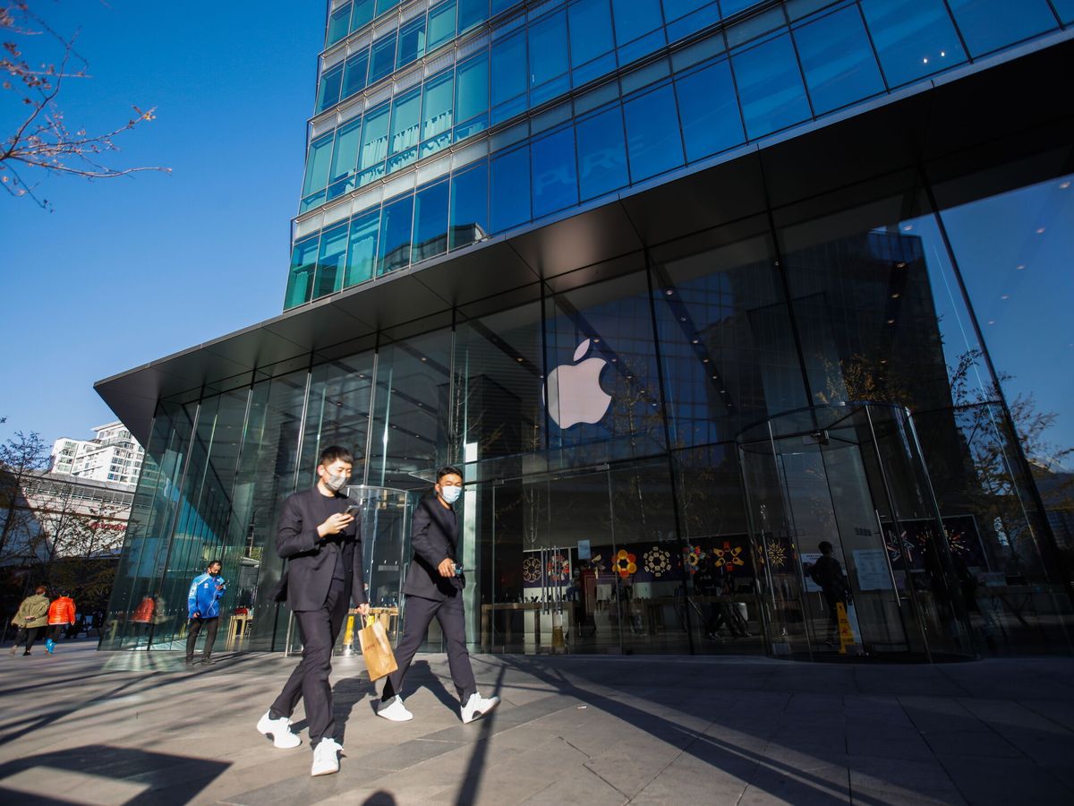 Foto: Tienda de Apple en China. (EFE/Wu Hao)