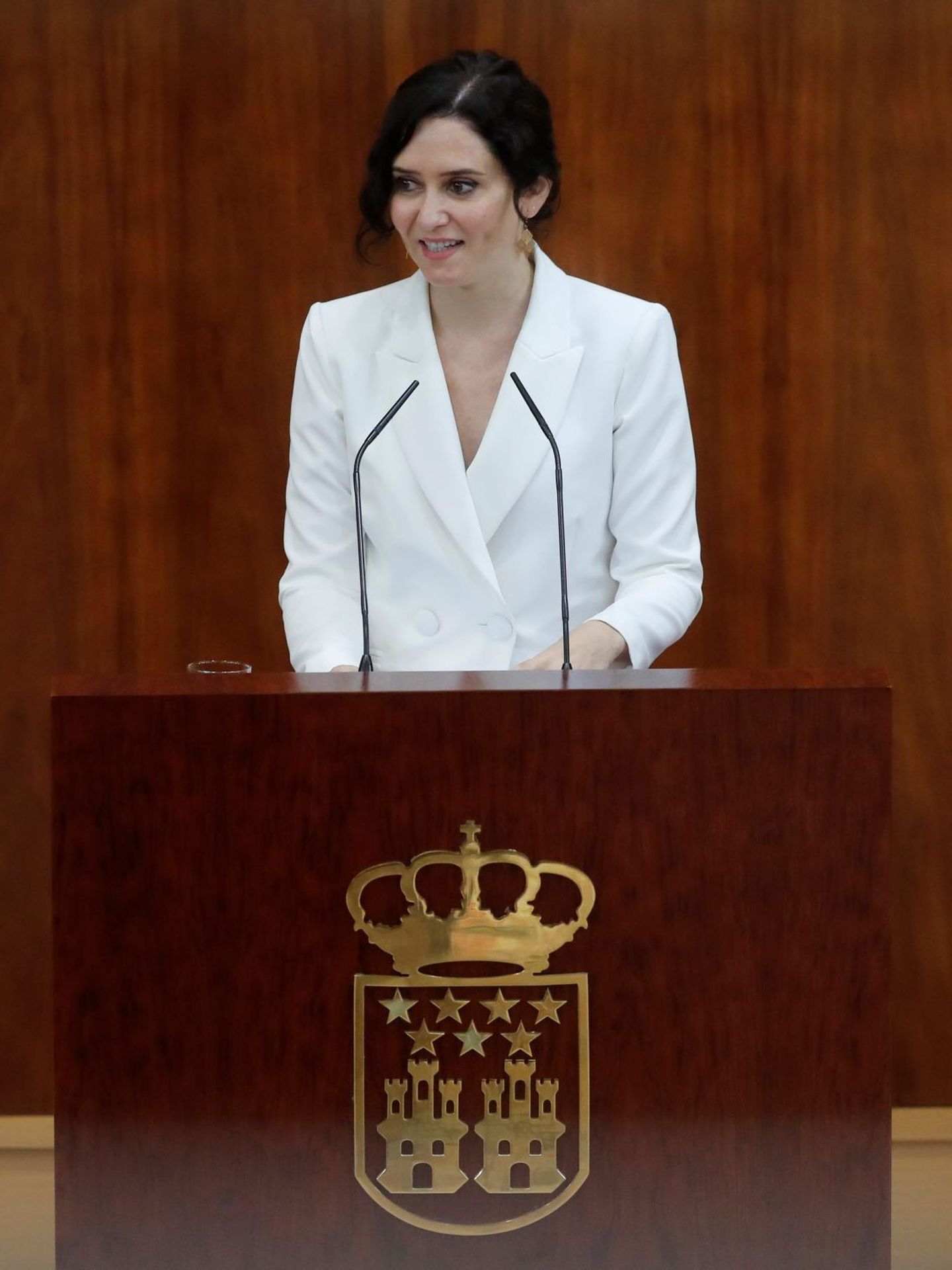 Isabel Díaz Ayuso expone su programa de gobierno. (EFE)