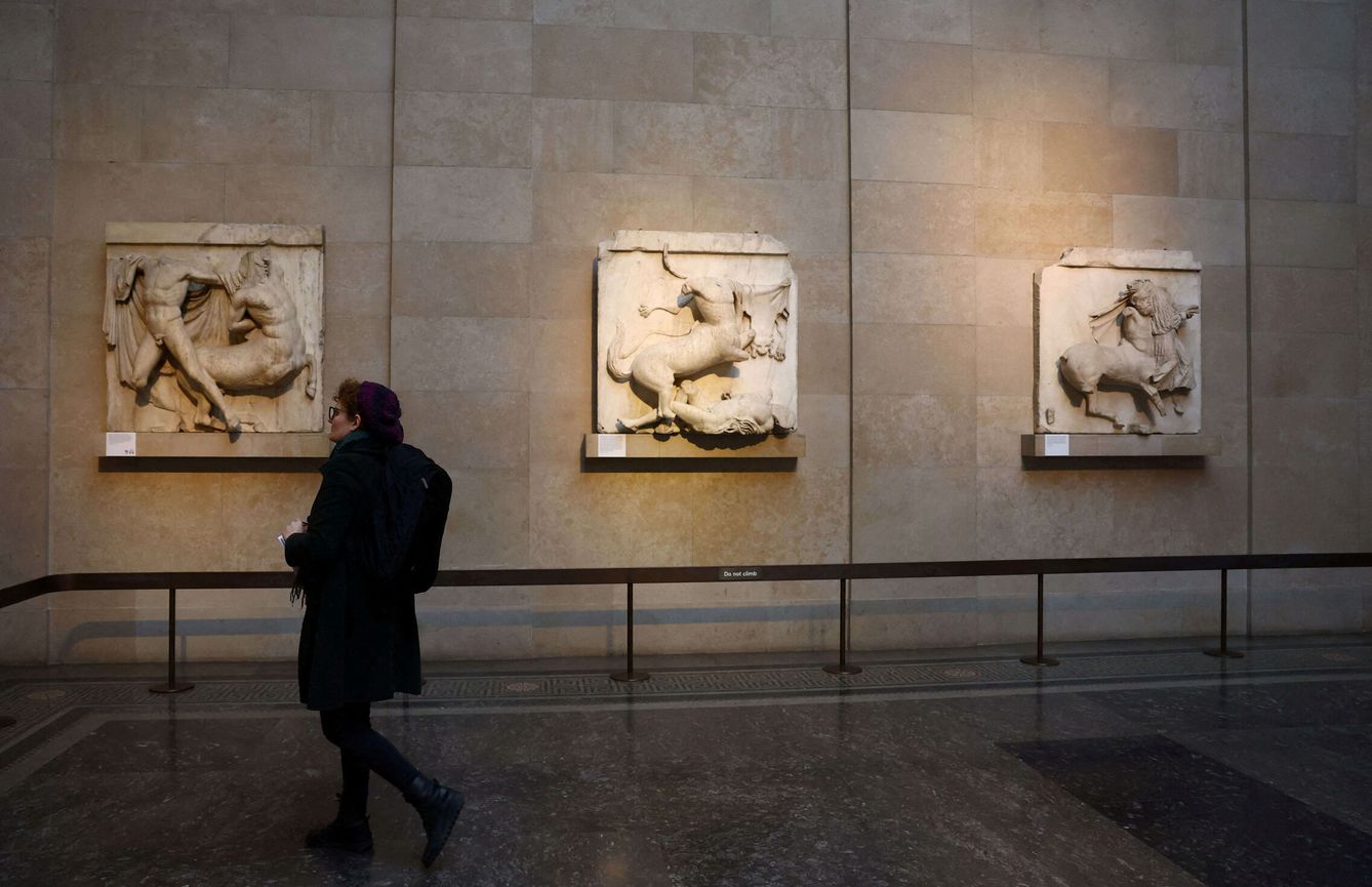 Algunos de los Mármoles del Partenón que se exhiben en el Museo Británico. REUTERS / Hannah McKay