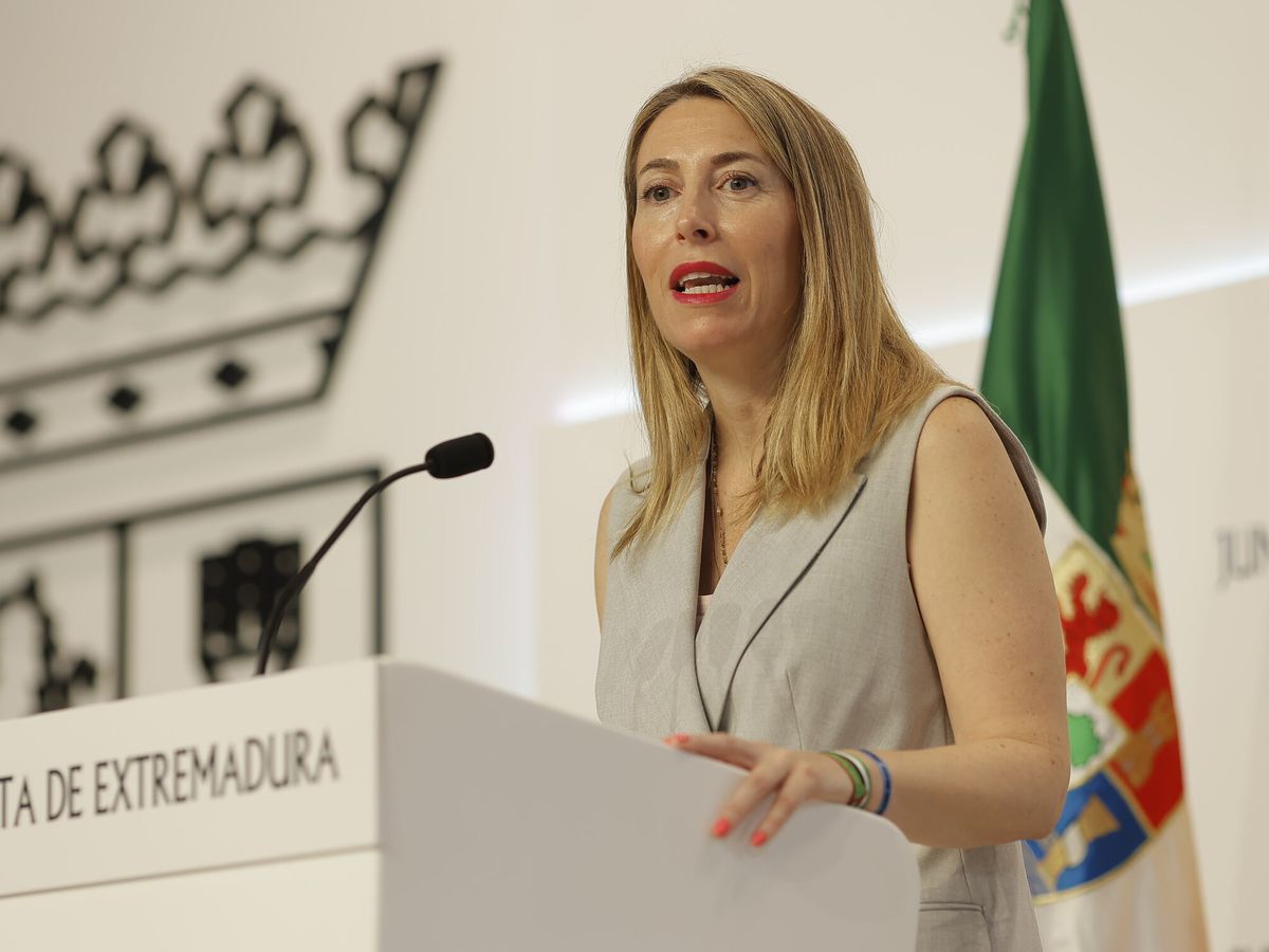 Foto: La presidenta de la Junta de Extremadura, María Guardiola (Europa Press)