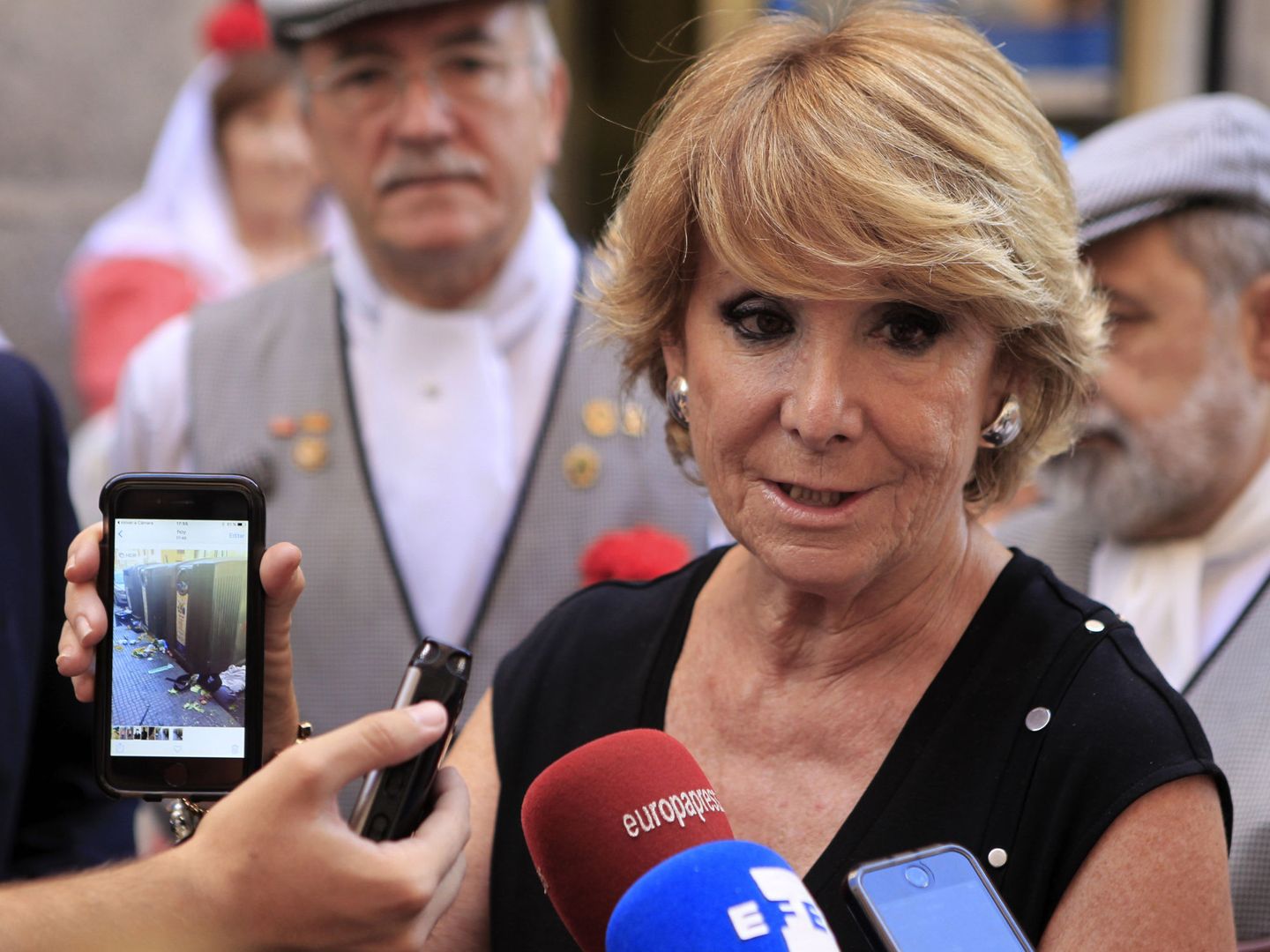 La presidenta y portavoz del grupo municipal del PP en el Ayuntamiento de Madrid, Esperanza Aguirre. (EFE)